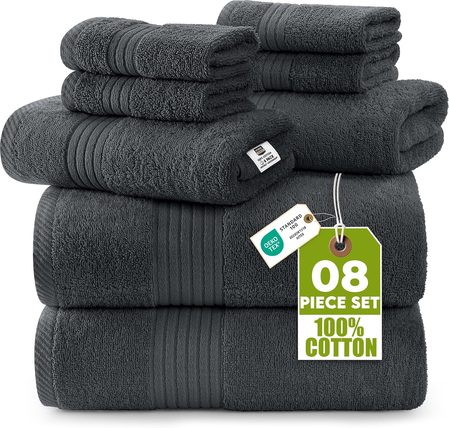 8 Piece Premium Towel Set