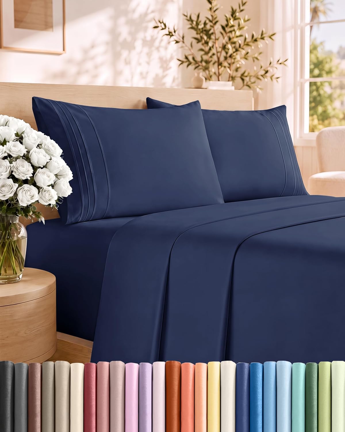 Queen 4 Piece Cooling Sheet Set