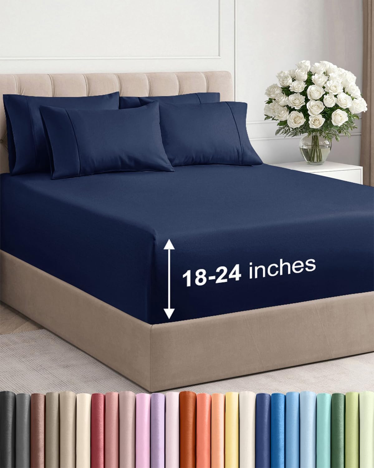 Extra Deep Queen 6pc Sheet Set
