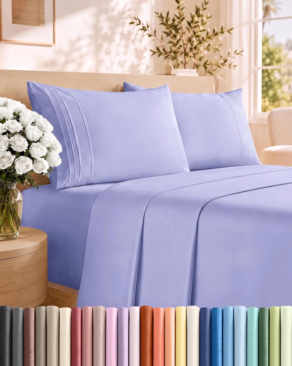 Cooling 4-Piece Queen Sheet Set