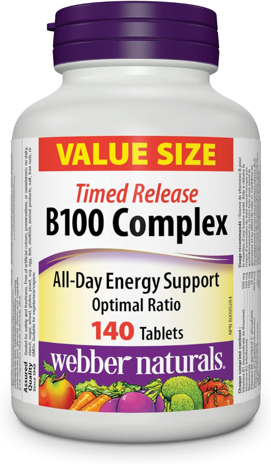 Vitamin B100 Complex, 140 Tablets