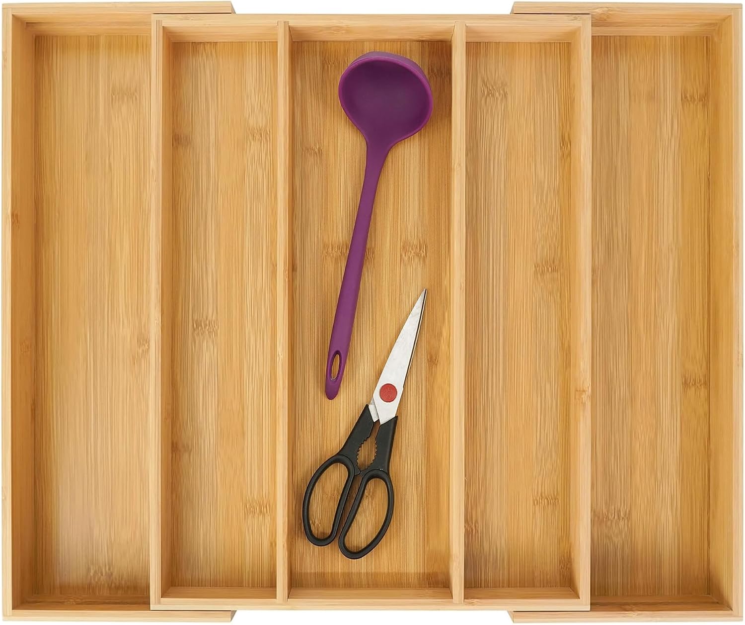 Bamboo Expandable Kitchen Drawer Organizer