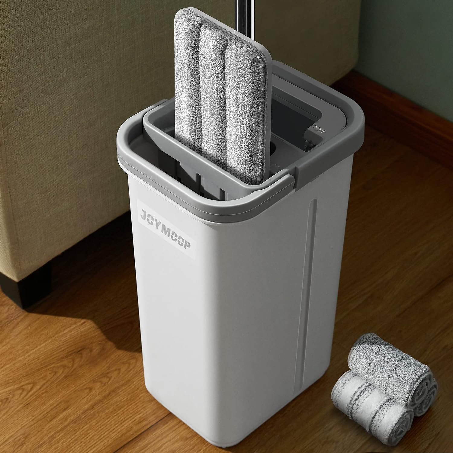 Hands-Free Flat Mop & Bucket Set
