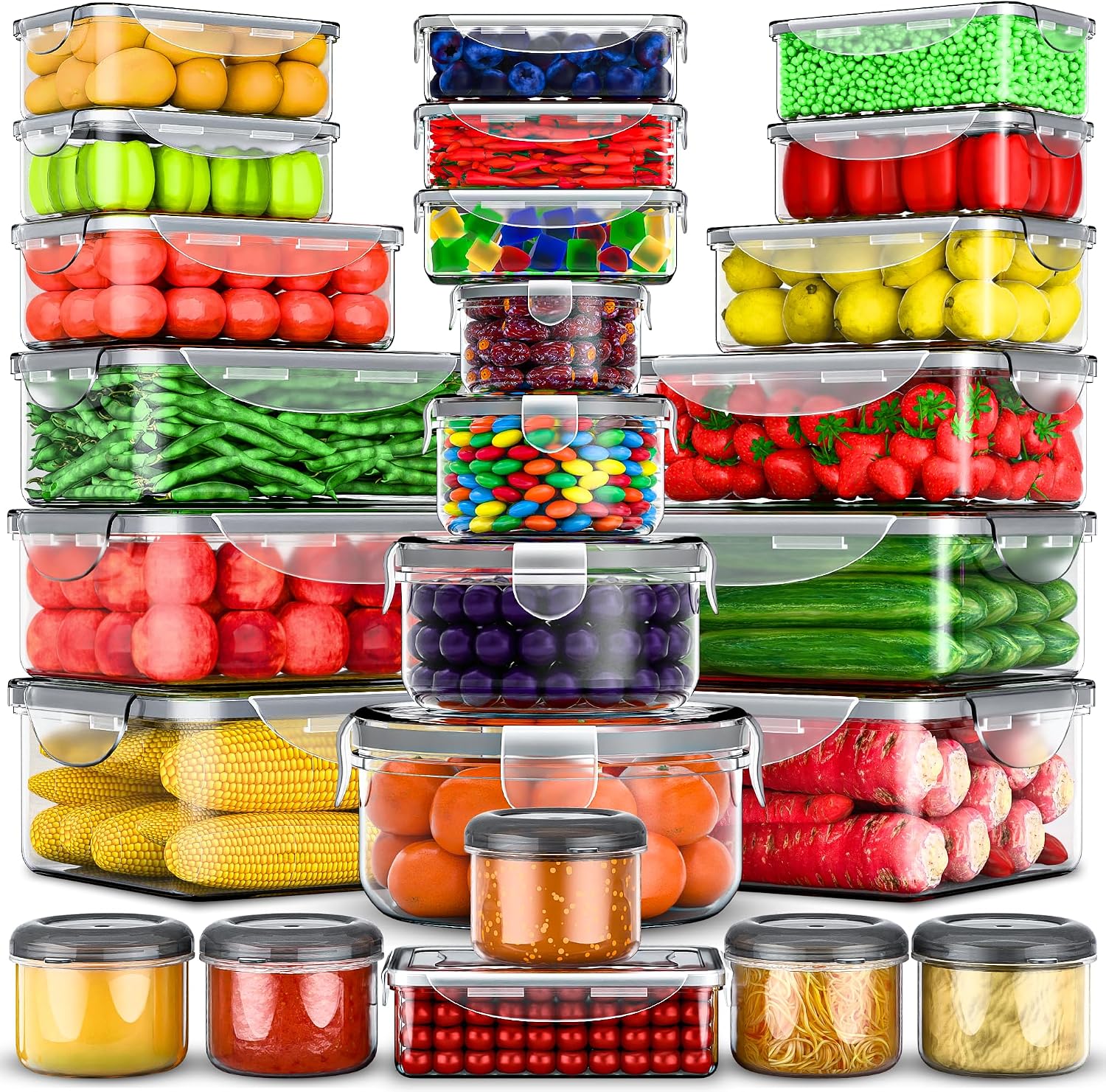 50-Piece Airtight Food Storage Containers