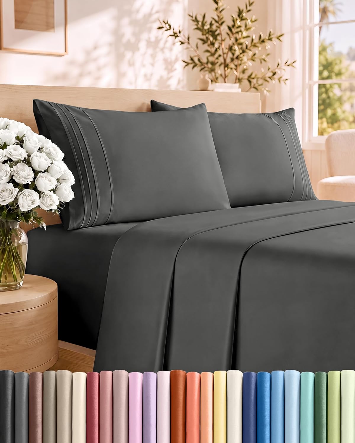 Queen 4-Piece Cooling Sheet Set