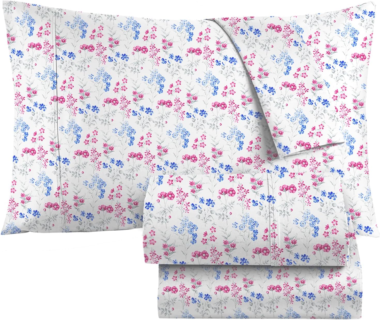 Floral Boho King Sheet Set