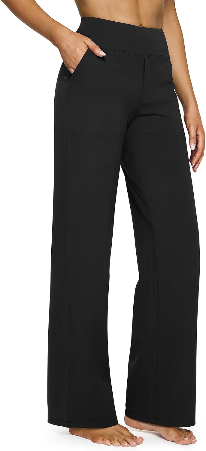 Wide Leg Yoga Dress Pants