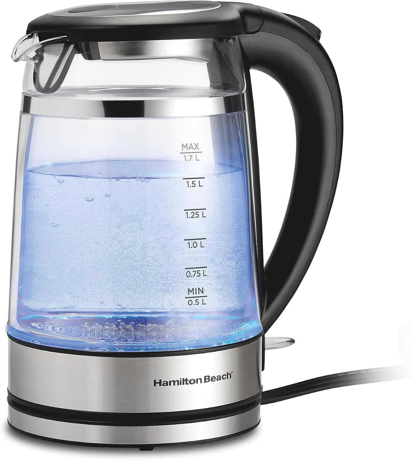 Double Wall Glass Electric Kettle 1.7L
