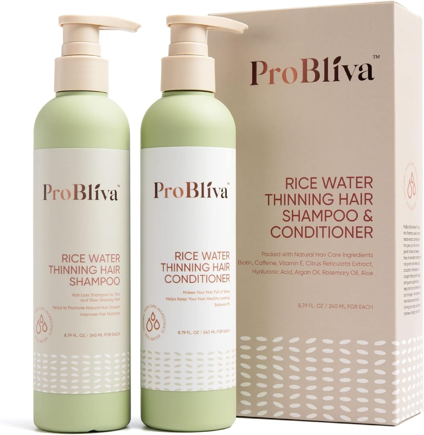 Rice Water Shampoo & Conditioner Set