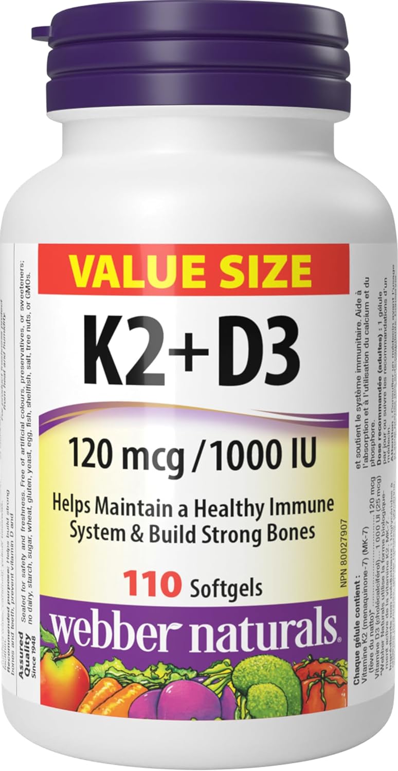 Vitamin K2 with D3, 110 Softgels