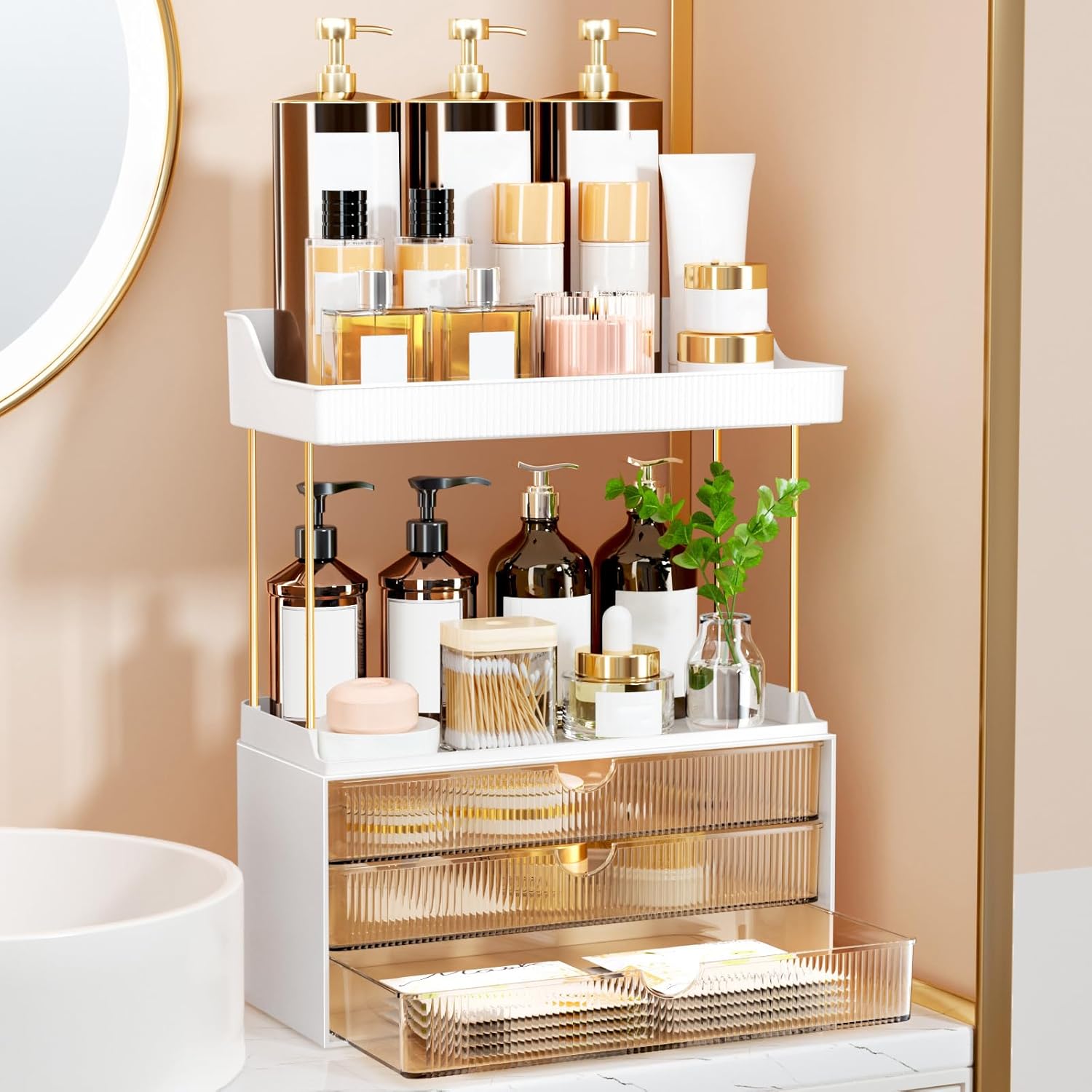 5-Tier Acrylic Makeup & Perfume Organizer