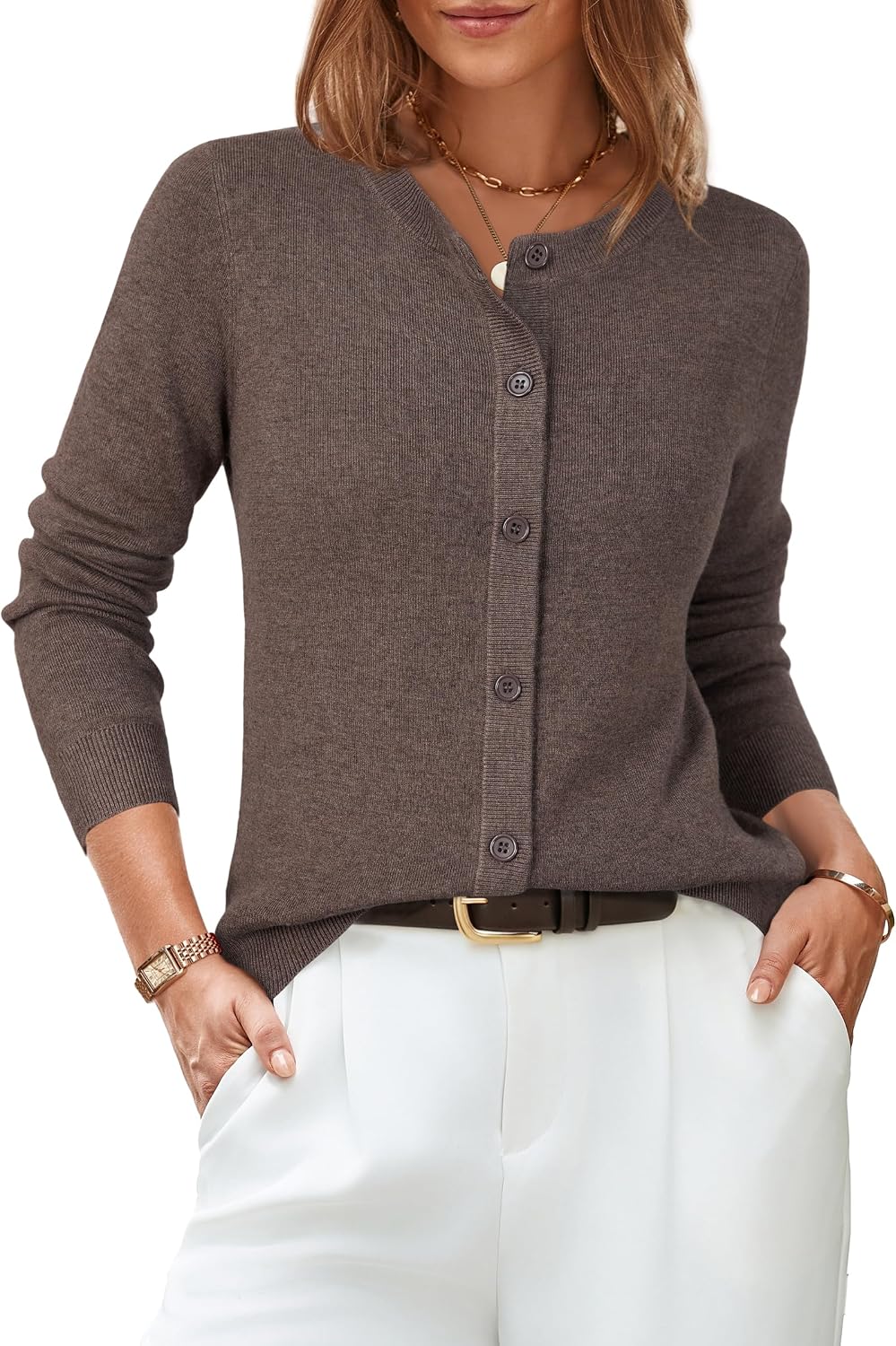Wool-Blend Fall Cardigan