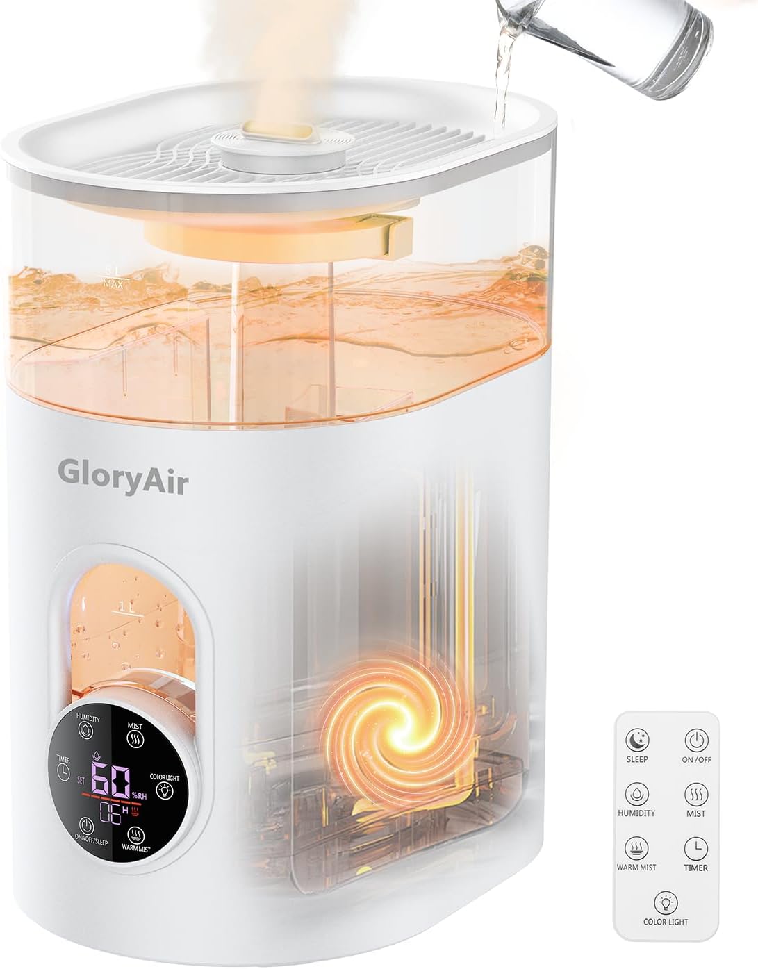 6L Cool & Warm Mist Humidifier