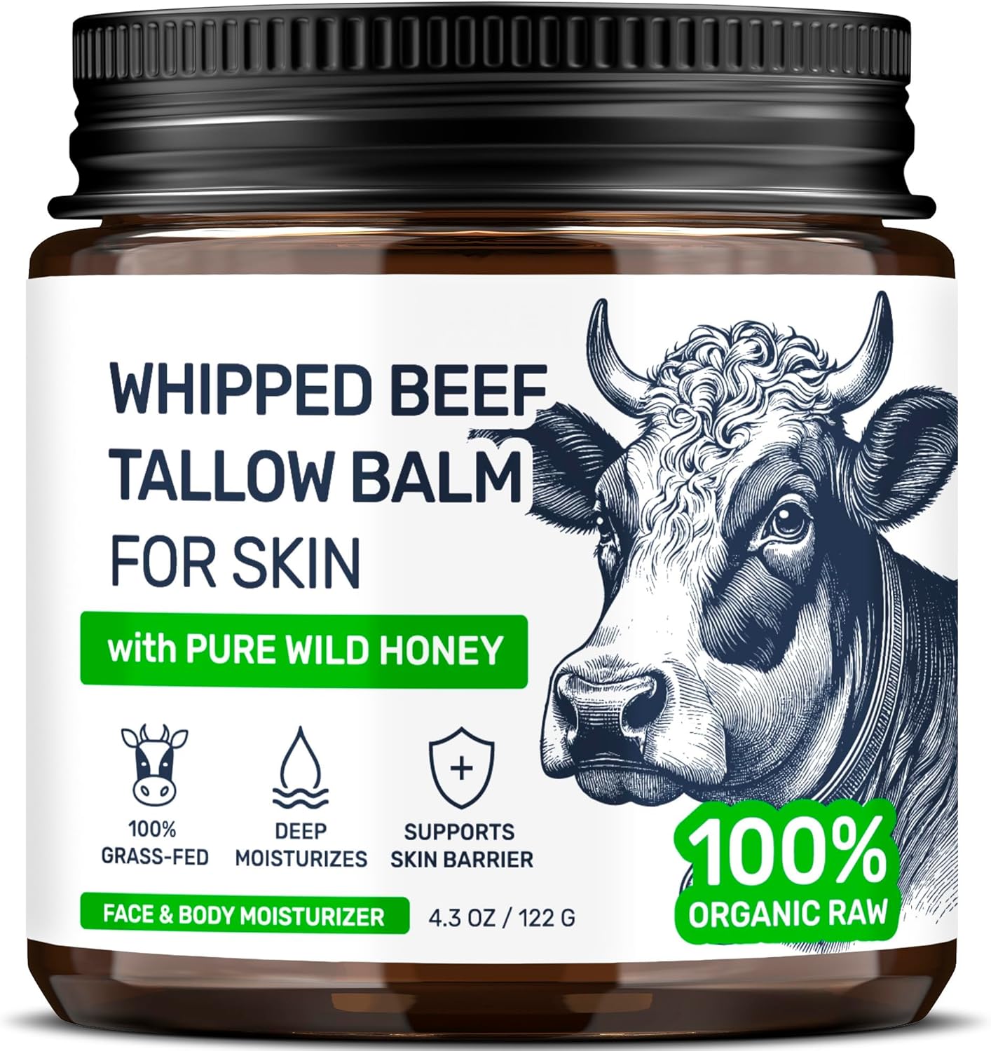 Whipped Beef Tallow & Honey Face Balm