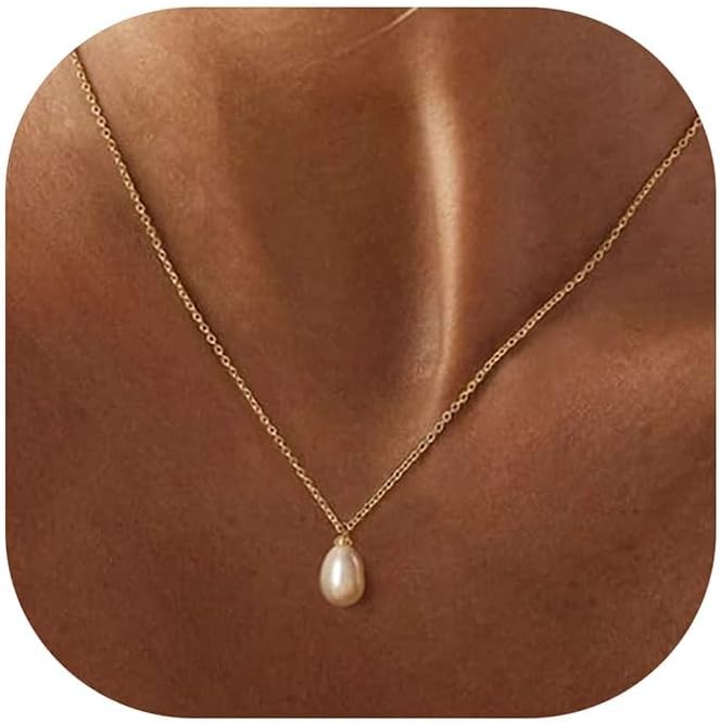 Gold Pearl Layered Necklace