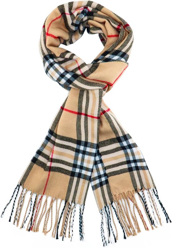 Long Tartan Plaid Scarf